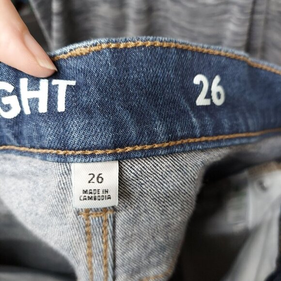 J.Crew Womens Classic Straight Jeans Size 26 Blue Denim - Picture 5 of 7